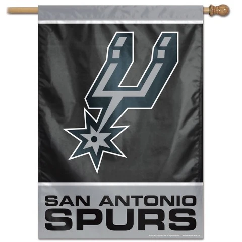 SAN ANTONIO SPURS HOUSE FLAG 28"X40" VERTICAL BANNER OUTDOOR RATED Cover