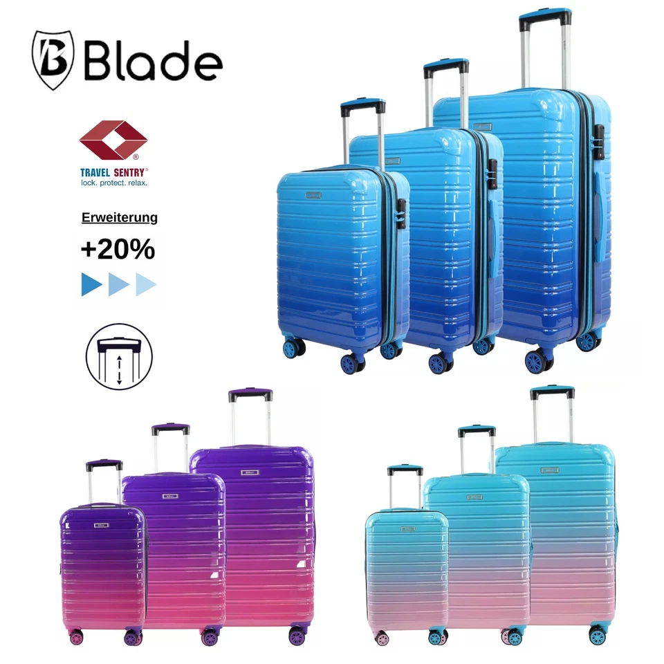 Koffer Set Sale Reisekoffer  ABS Handgepäck Trolley TSA Hartschale M-L-XL-Set - Bild 1 von 1