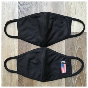 US-Flagge GESICHTSMASKE 100 % weiche Baumwolle doppellagig Schutz waschbar & wiederverwendbar - Bild 1 von 14