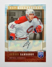 2006-07 Be A Player Signatures #SE Sergei Samsonov