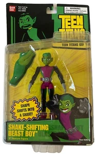 Teen Titans Snake-Shifting Beast Boy 5" Action Figure NEW w Wear & Creasing 2004 - Picture 1 of 5