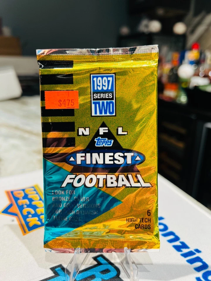 1997 Topps Finest NFL Football Series 2 UNOPENED 1 PACK 6 Cards SEALED BRAND NEW - Image 1 of 2