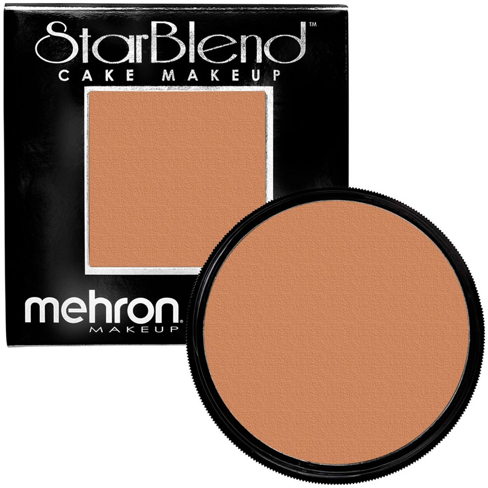 Mehron Starblend Cake Makeup cosmetic face theatrical stage Espresso Cream 2oz