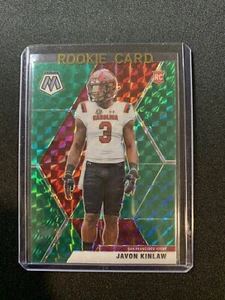 2020 Mosaic Javon Kinlaw RC Green Mosaic Prizm #247 - Picture 1 of 2