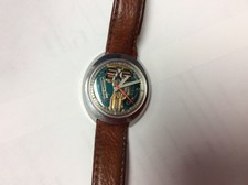  VINTAGE BULOVA SPACEVIEW N4 SS MEN'S WATCH -WORKING NEW BATT