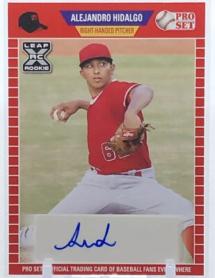 💥ALEJANDRO HIDALGO AUTO ROOKIE 2021💥LEAF PRO SET RED AUTO💥LA ANGELS🔥🔥 - Image 1 of 2