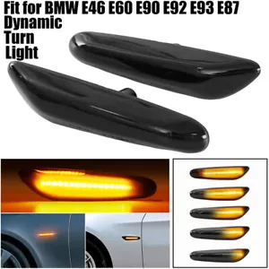 Para BMW E90 E60 E82 E87 E88 Marcador lateral LED secuencial Luz de giro Señal - Imagen 1 de 12