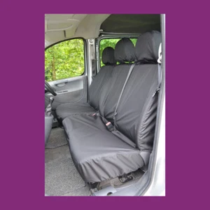 Cubiertas delanteras negras 3 asientos para Peugeot Expert 2007-2016 hechas en el Reino Unido - Imagen 1 de 3