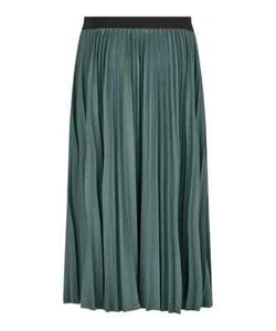 MASAI XL Womens Shirley Pleated Skirt Casual Loose Goblin Blue Designer MSRP 115 - Picture 1 of 3