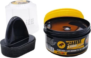 Lucido per scarpe Crema lucidante istantanea e spugna x cuoi pelle borse stivali - Foto 1 di 22