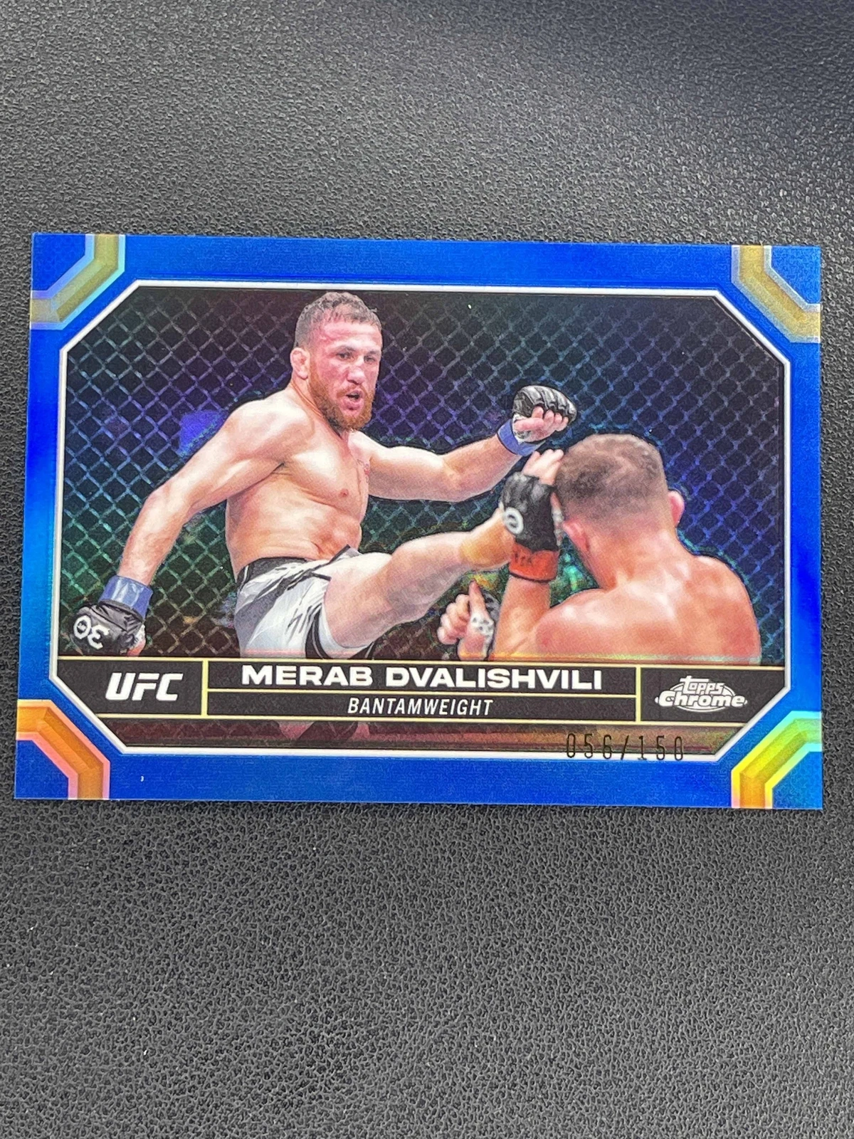 2024 Topps Chrome UFC Merab Dvalishvili Blue Refractor /150 B1OO