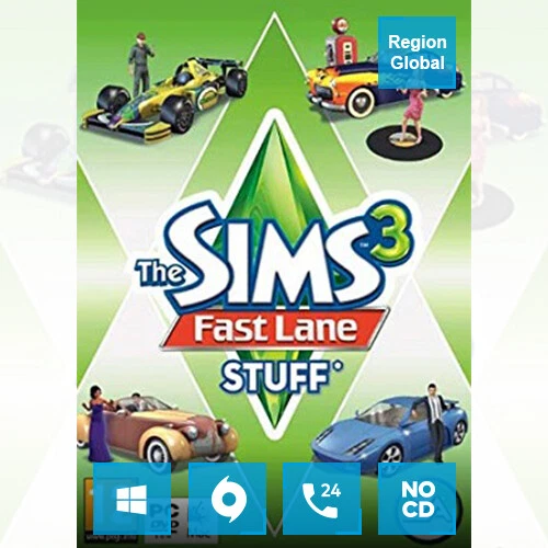 Die Sims 3 Fast Lane Stuff Pack DLC für PC Spiel Origin Key Region Free - Bild 1 von 1