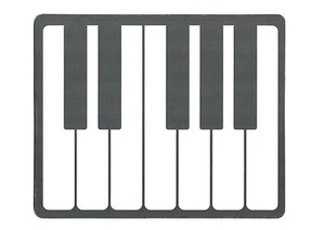 Piano keyboard design computer mouse pad 22cm X 18cm non slip base free shipping - Picture 1 of 2