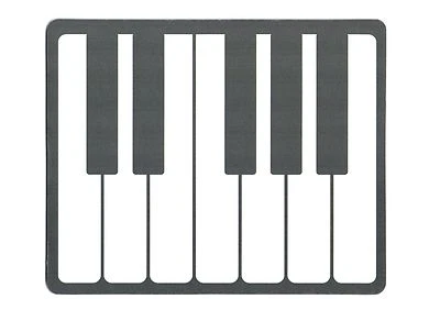 Piano keyboard design computer mouse pad 22cm X 18cm non slip base free shipping - image 1 of 2