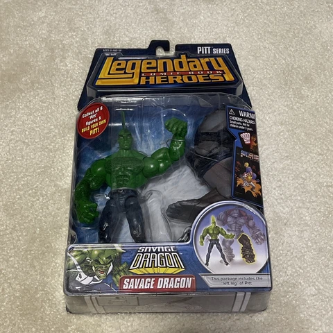 Legendary Comic Book Heroes Savage Dragon Action Figure Pitt Series Left Leg Cover