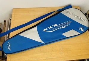 Dunlop Squash Racket Ultra 130 Carry Case Cover Only Blue With Strap - NO RACKET - Picture 1 of 4