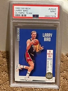 1992 Skybox Larry Bird USA Team Road to Gold DEAD CENTERED PSA 9 Card CLEAN case - Picture 1 of 1