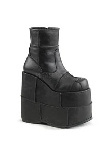 Pleaser Demonia STACK-201 7 Inch Platform Ankle Boot, Side Zip - Afbeelding 1 van 6