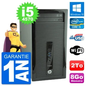 PC Tour HP ProDesk 400 G1 Intel Core i5-4570 RAM 8Go Disque 2To Windows 10 Wifi - Imagen 1 de 7