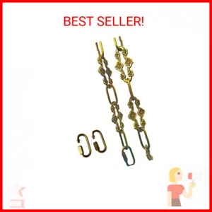 Cadena de hebilla de ciruela decorativa de bronce dorado antiguo de 30 pulgadas para iluminación colgante (G - Imagen 1 de 2