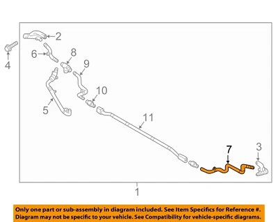 HYUNDAI OEM Genesis Washer-Headlight Head Light-Outlet Hose Left 98675B1100 - Image 1 of 2