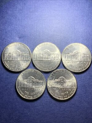 5 X 2 Die Chip Error 2016 P Jefferson Nickel Circulated - Image 1 of 4