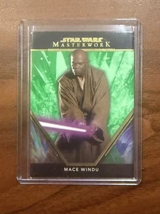 2024 Topps Star Wars Masterwork Mace Windu Green /99 #41 - Picture 1 of 1