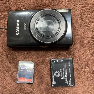 Canon IXY 190/PowerShot ELPH 190 IS/IXUS 180 Digital Camera Black F/S From Japan - Picture 1 of 6