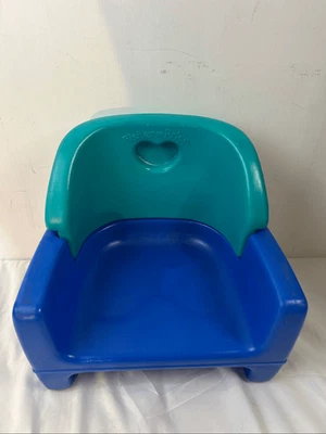 Silla elevadora Fisher Price Grow with me corazón azul verde (sin correa) 1990 Foto 1 de 4