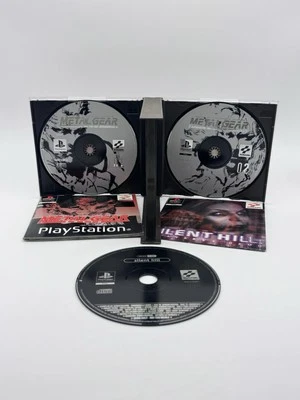 Metal Gear Solid PS1 (COMPLETE + RARE SILENT HILL DEMO) PlayStation Black Label - Image 1 of 4