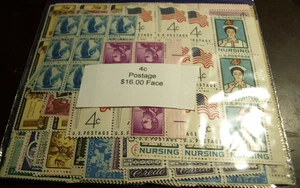 4 CENT POSTAGE WITH FACE VALUE OF $16.00 MINT NEVER HINGED - Picture 1 of 2