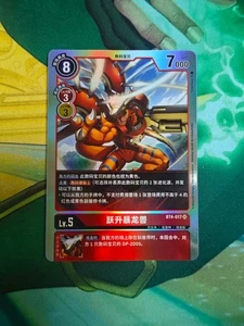 DIGIMON CARD GAME Chinese BT4-017 SR RizeGreymon - Picture 1 of 1