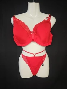 Sujetador Adore Me Marca Plunge Tirantes Contorno Completo Conjunto Sujetador 40DDD Tanga L #BR5913 - Imagen 1 de 6