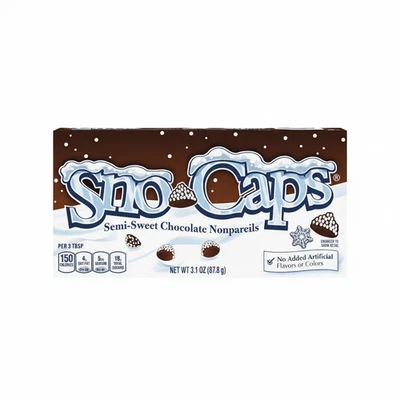 Sno-Caps полусладкий шоколад Nonpareils конфеты 3,1 унц коробка - Изображение 1 из 4