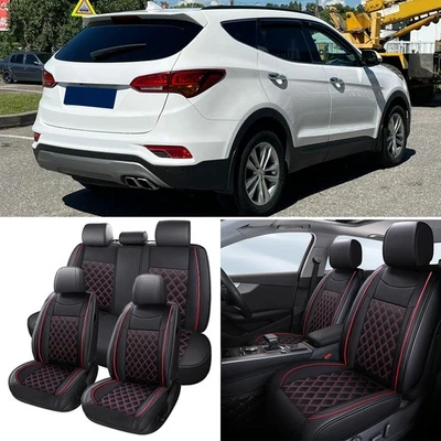 Juego completo de 5 fundas de asiento de auto deportivas de lujo para Hyundai Santa Fe Foto 1 de 4