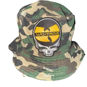 Cappello Shaolin Wu Tang Clan mimetico tattico secchiello berretto da pesca cappelli hip hop taglia M/L - Foto 1 di 5
