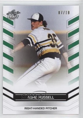 2015 Leaf Draft Exclusive Green /10 Ashe Russell #04 - Image 1 of 2