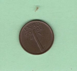 Netherlands: 1 Cent 1965 - Picture 1 of 2