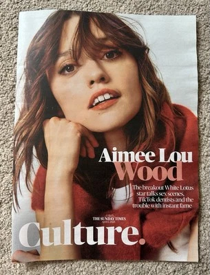 THE SUNDAY TIMES CULTURE MAGAZINE 6th April 2025 6/4/25 Aimee Lou Wood - Image 1 of 2