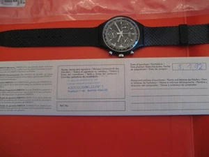 #AbsoluteRARITÄT#Swatch Chrono+BLACK FRIDAY +SCB100+OVP+UNGETRAGEN+ The 90s back - Bild 1 von 4