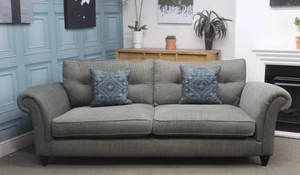 PARKER KNOLL, ARLINGTON GRAND SOFA IN SIERRA CONIFER FABRIC. RRP £2105. - Picture 1 of 11