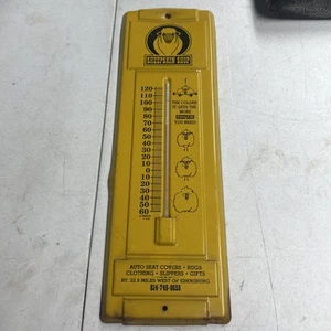 Vintage The Sheepskin Shop Thermometer Johnstown Pennsylvania Defunct Display Ad - Picture 1 of 7