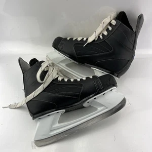 Itech RPM 2500 Ice Hockey Skates Men's Black White Size 9 D Excellent - Picture 1 of 7