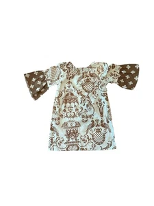 Vestido Lolly Wolly Doodle Niñas 2T Línea A Manga Acampanada Nueva Orleans - Imagen 1 de 6