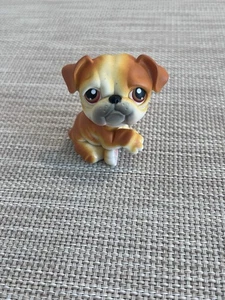 LPS #46 Littlest Pet Shop Authentic Orange and White Bulldog 2004 1st Gen - Picture 1 of 5