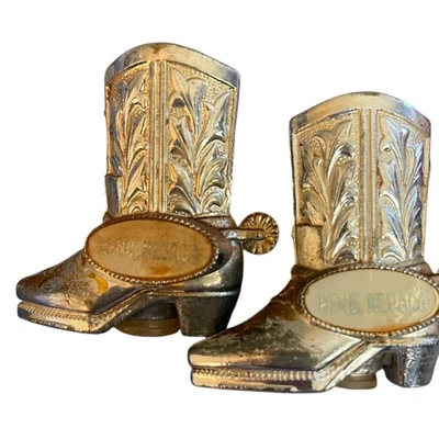 Botas de Vaquero Reno Nevada De Colección Sal y Pimienta Coctelera Recuerdo Japón Foto 1 de 4