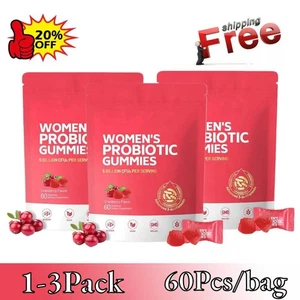 1-3x Damen Probiotische Gummis Cranberry Geschmack 60 Gummis/BEUTEL - Bild 1 von 12