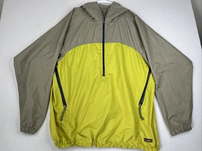 Patagonia Jacket Unisex XL Gray Green Essenshell Rain Coat Hiking *Stains* - Image 1 of 4