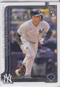 2025 Topps series 1 Carlos Narvaez rookie base card #115 New York Yankees - Picture 1 of 2