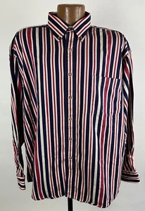 Camisa De Colección American Eagle Outfitters Hombres XL Púrpura Rayas Pesadas Sarga - Imagen 1 de 18